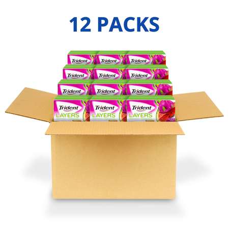 TRIDENT Trident Watermelon And Tropical Fruit Layers Gum 14 Pieces, PK144 00152